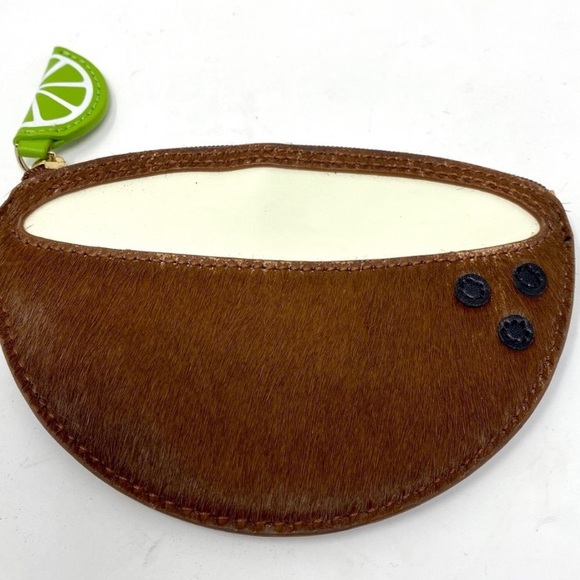 Kate Spade Novelty Calf Hair You Put the Lime in my Coconut Coin purse NWOT - Picture 10 of 10